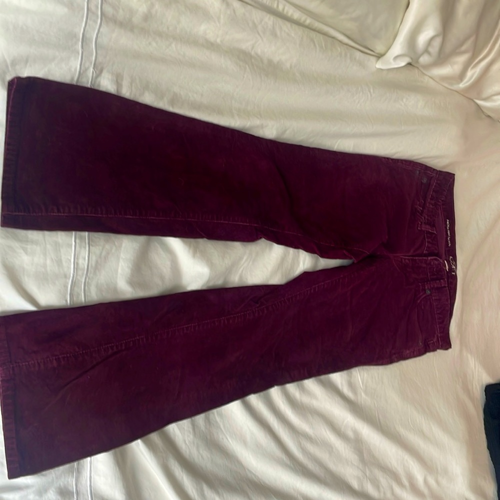 Plum corduroy pants